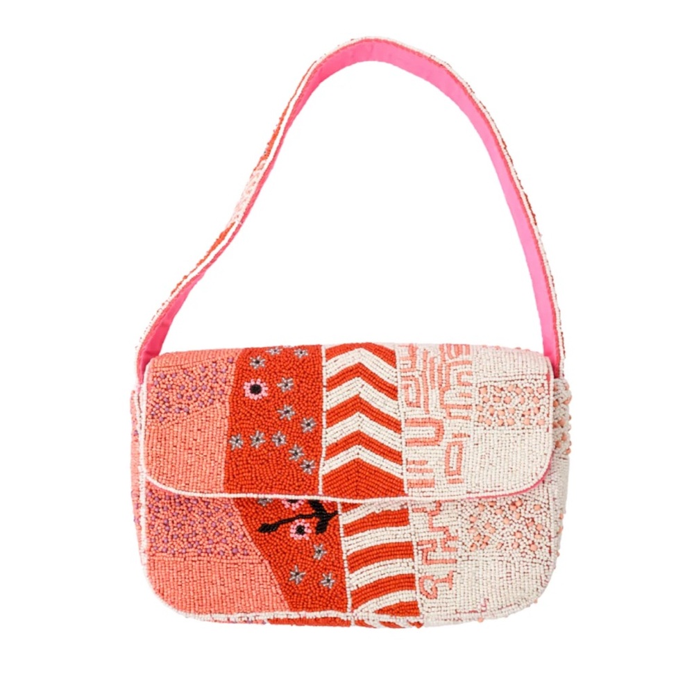 Colorful Beaded Shoulder Bag